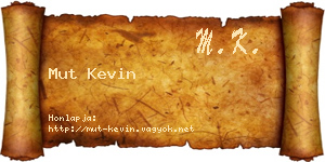 Mut Kevin névjegykártya